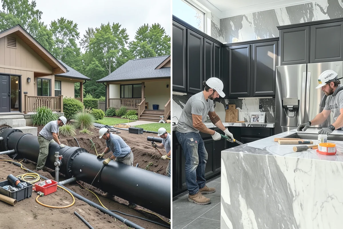 Garage Remodeling in Bonney Lake, Pierce County, WA - Walk the garage to assess slab, framing, and moisture