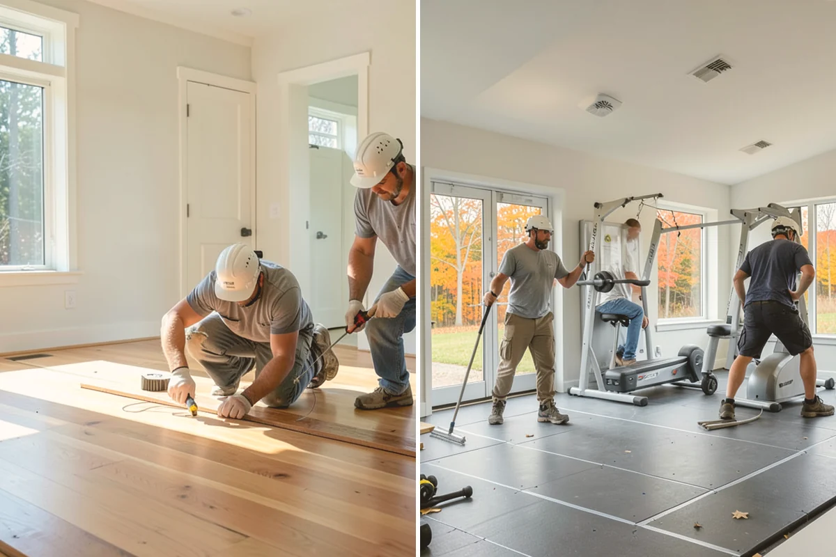 Garage Remodeling in Bothell, King County, WA - Walk the garage to assess slab, framing, and moisture