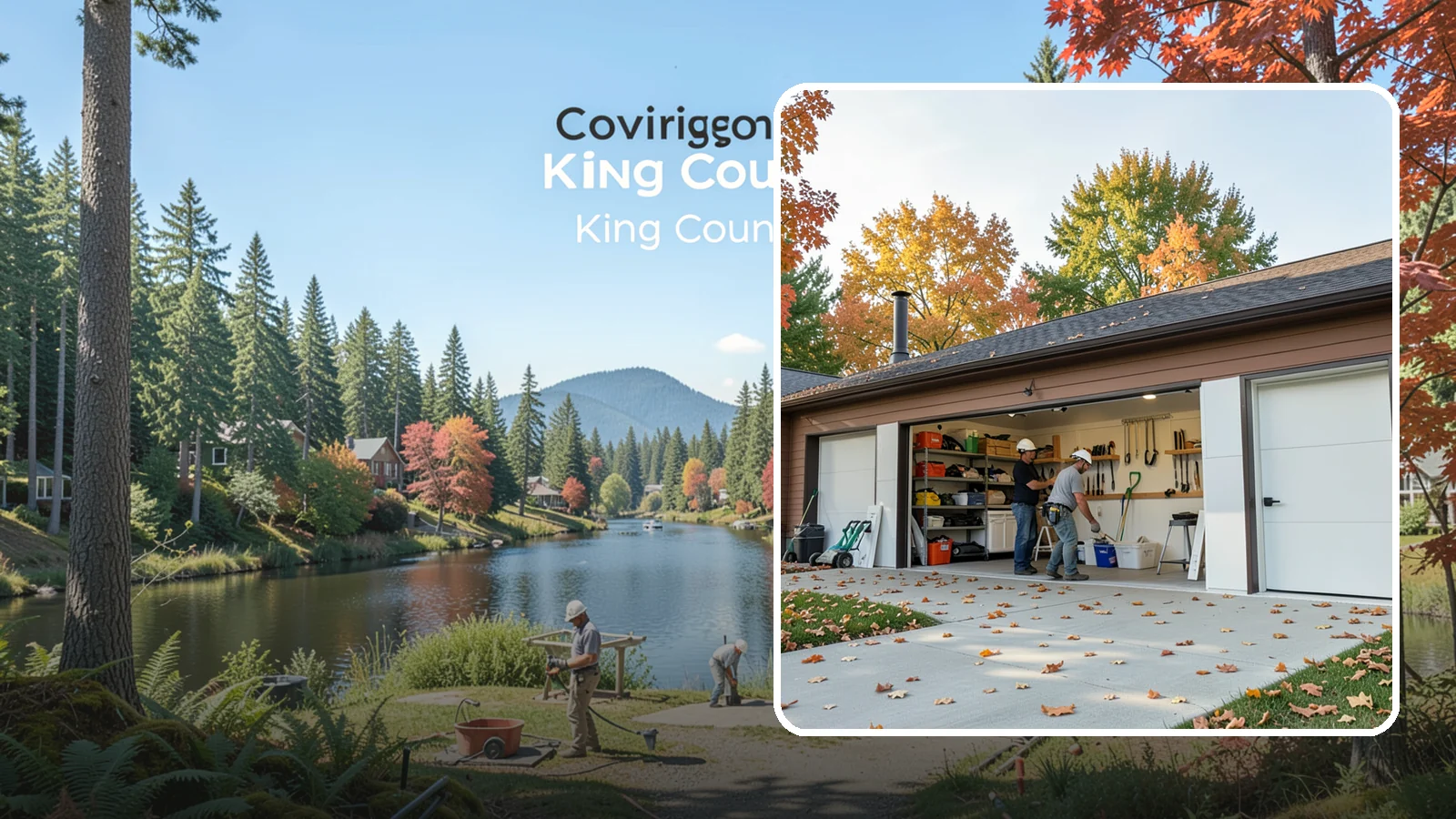 Garage Remodeling in Covington, King County, WA - A full garage makeover that turns an underused Western Washington storage space into a clean, functional room built to handle...