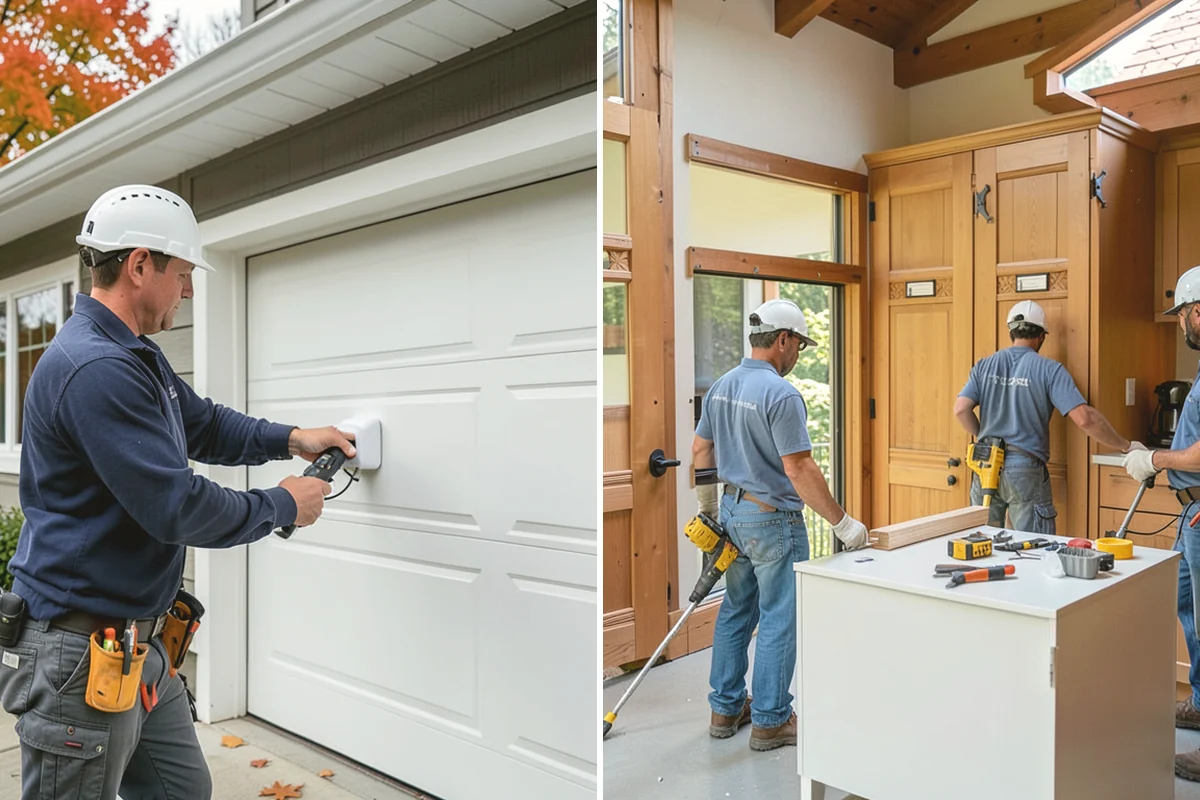 Garage Remodeling in Covington, King County, WA - Walk the garage to assess slab, framing, and moisture