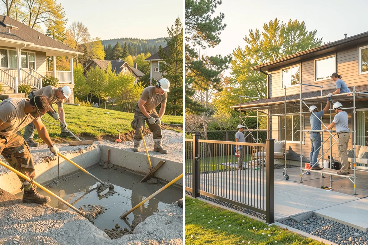 Garage Remodeling in Edmonds, Snohomish County, WA - Walk the garage to assess slab, framing, and moisture