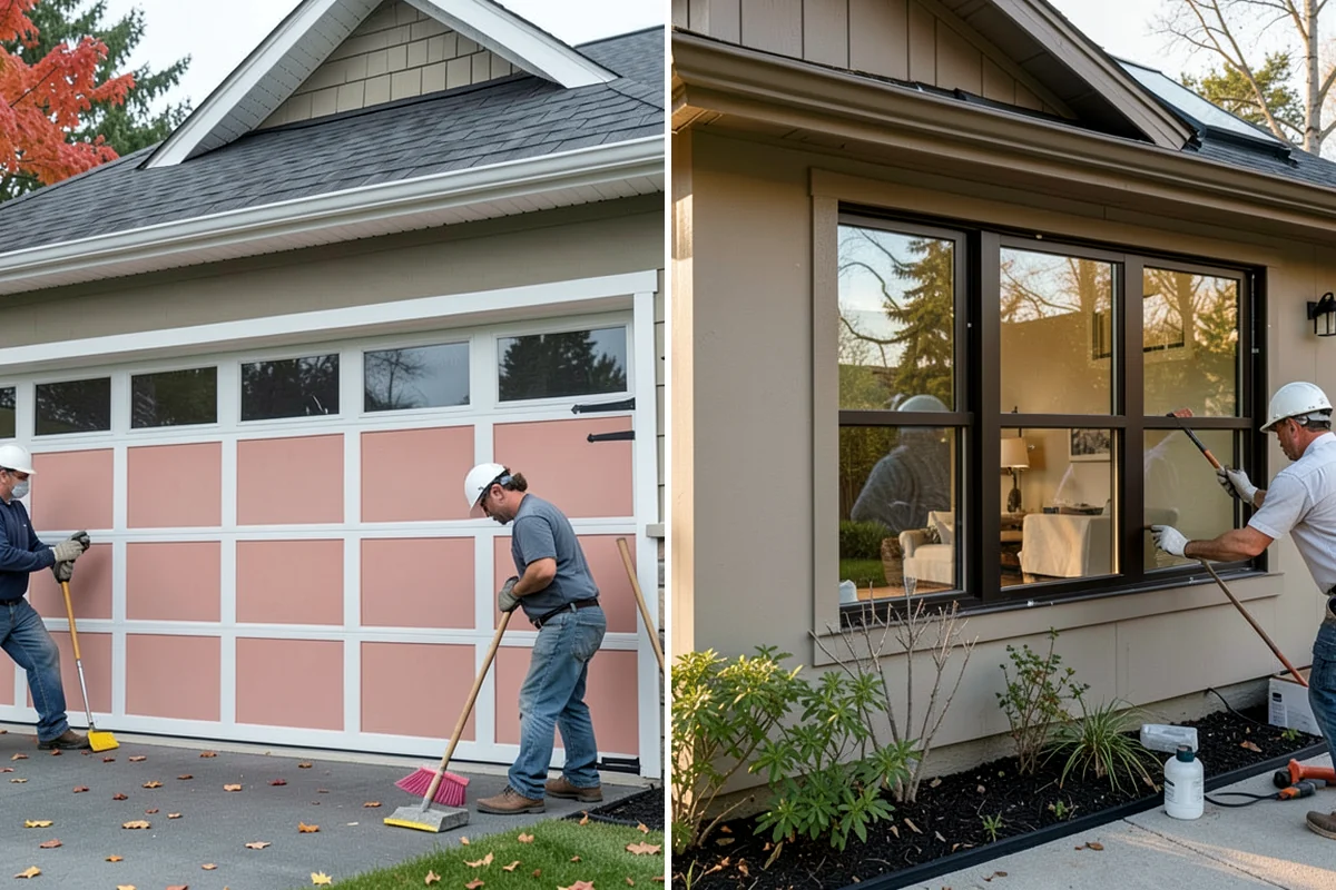 Garage Remodeling in Everett, Snohomish County, WA - Walk the garage to assess slab, framing, and moisture