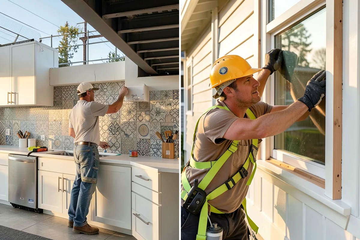 Garage Remodeling in Fircrest, Pierce County, WA - Walk the garage to assess slab, framing, and moisture