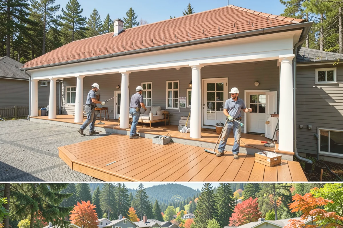 Garage Remodeling in Fircrest, Pierce County, WA - Interior garage remodels can run year-round, though drier late-spring through early-fall windows let moisture sealing and floor...