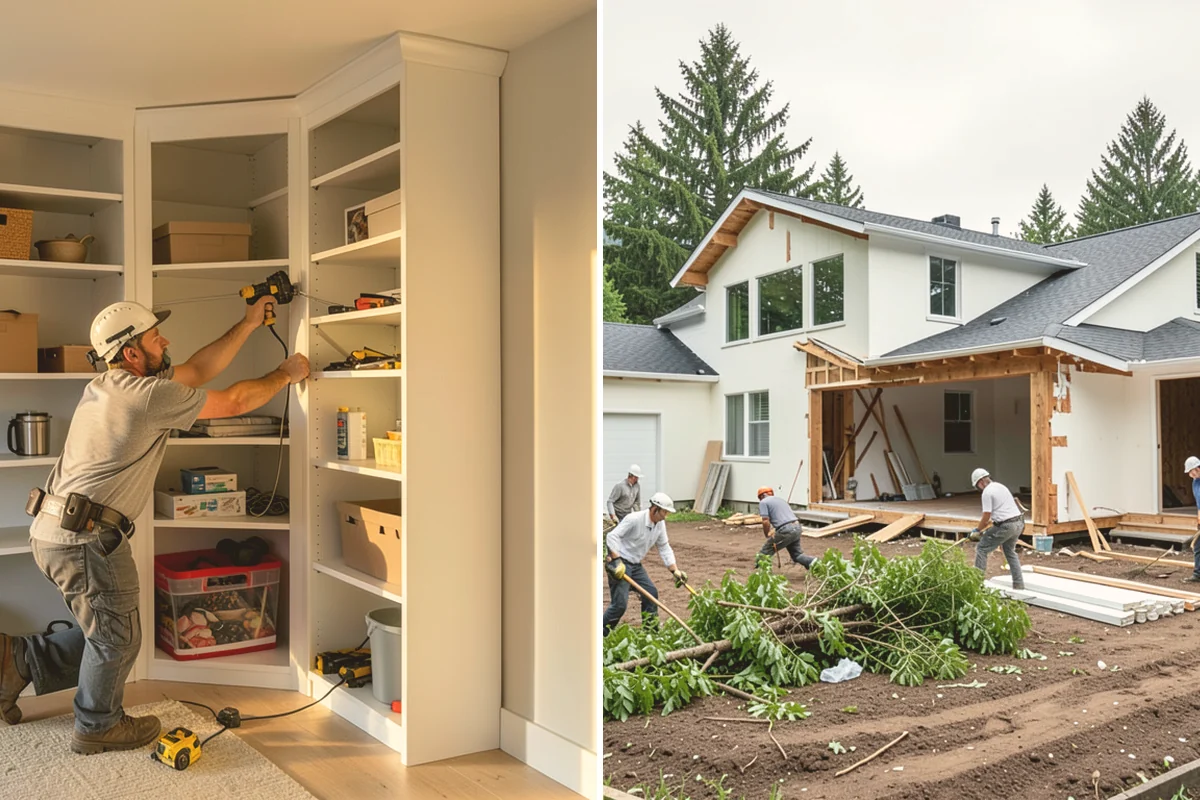 Garage Remodeling in Langley, Island County, WA - Walk the garage to assess slab, framing, and moisture