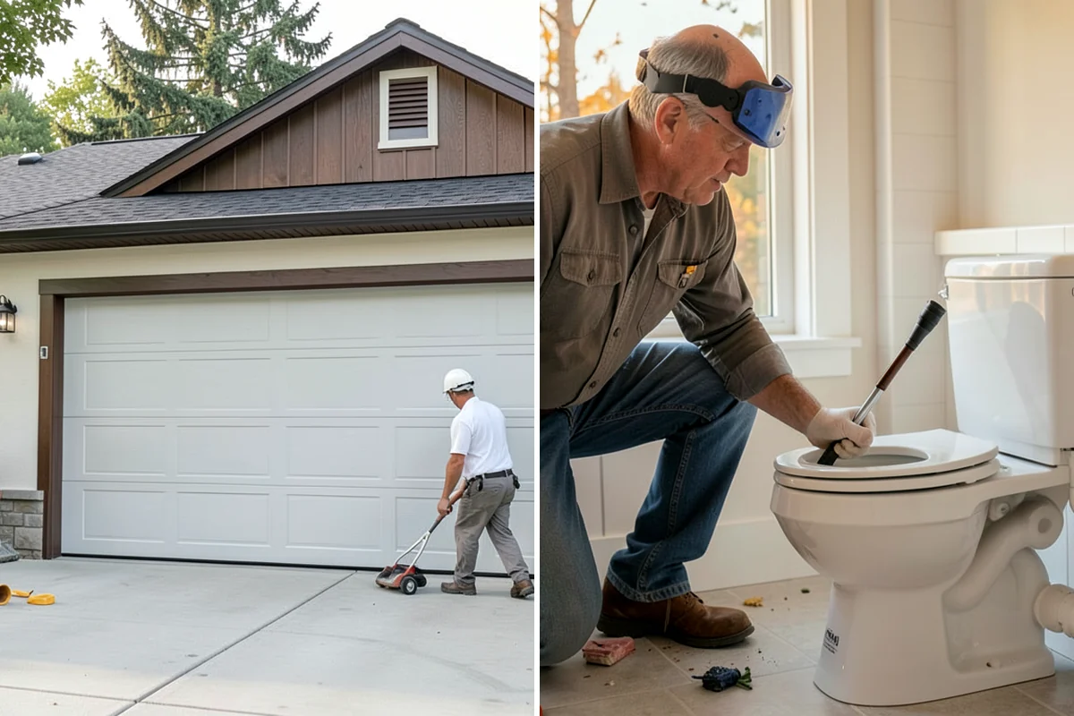Garage Remodeling in Lyman, Skagit County, WA - Walk the garage to assess slab, framing, and moisture