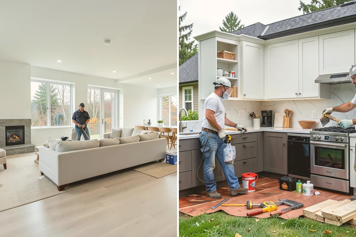 Garage Remodeling in Lynnwood, Snohomish County, WA - Walk the garage to assess slab, framing, and moisture