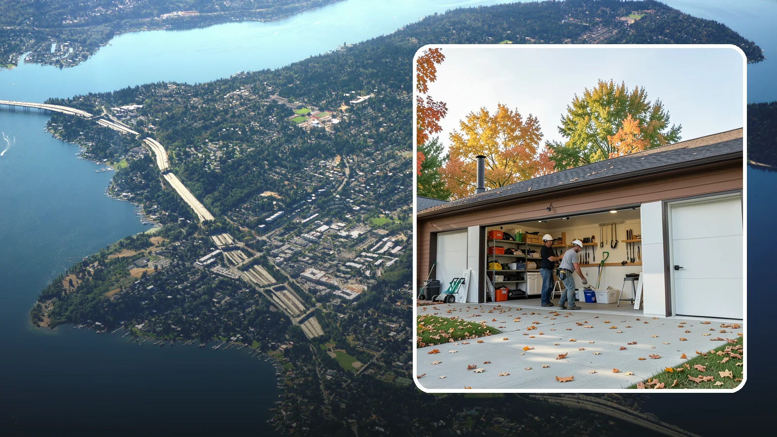 Garage Remodeling in Mercer Island, King County, WA - A full garage makeover that turns an underused Western Washington storage space into a clean, functional room built to handle...