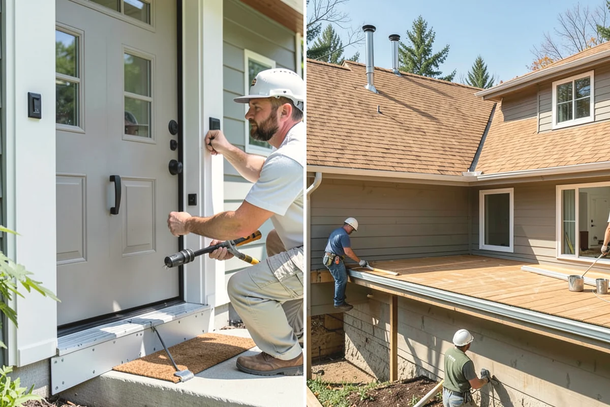 Garage Remodeling in Mukilteo, Snohomish County, WA - Walk the garage to assess slab, framing, and moisture