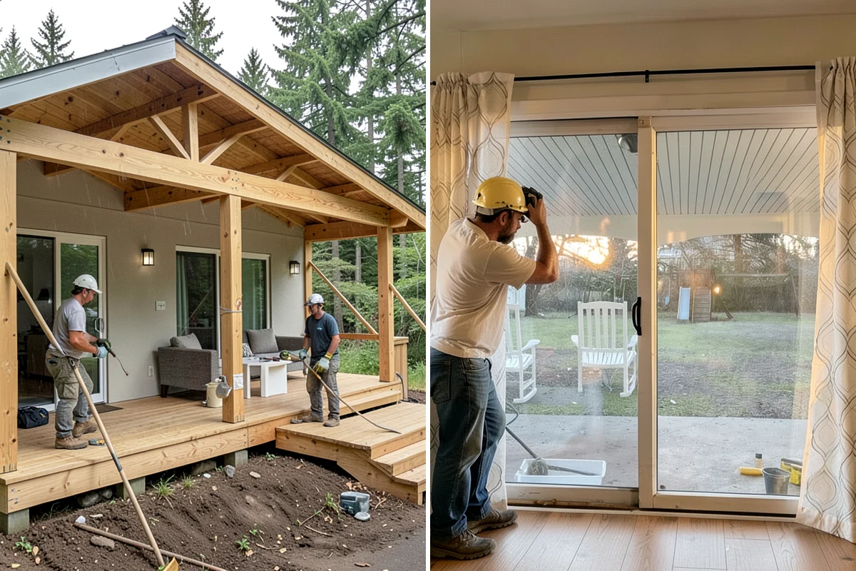Garage Remodeling in Pacific, King County, WA - Walk the garage to assess slab, framing, and moisture