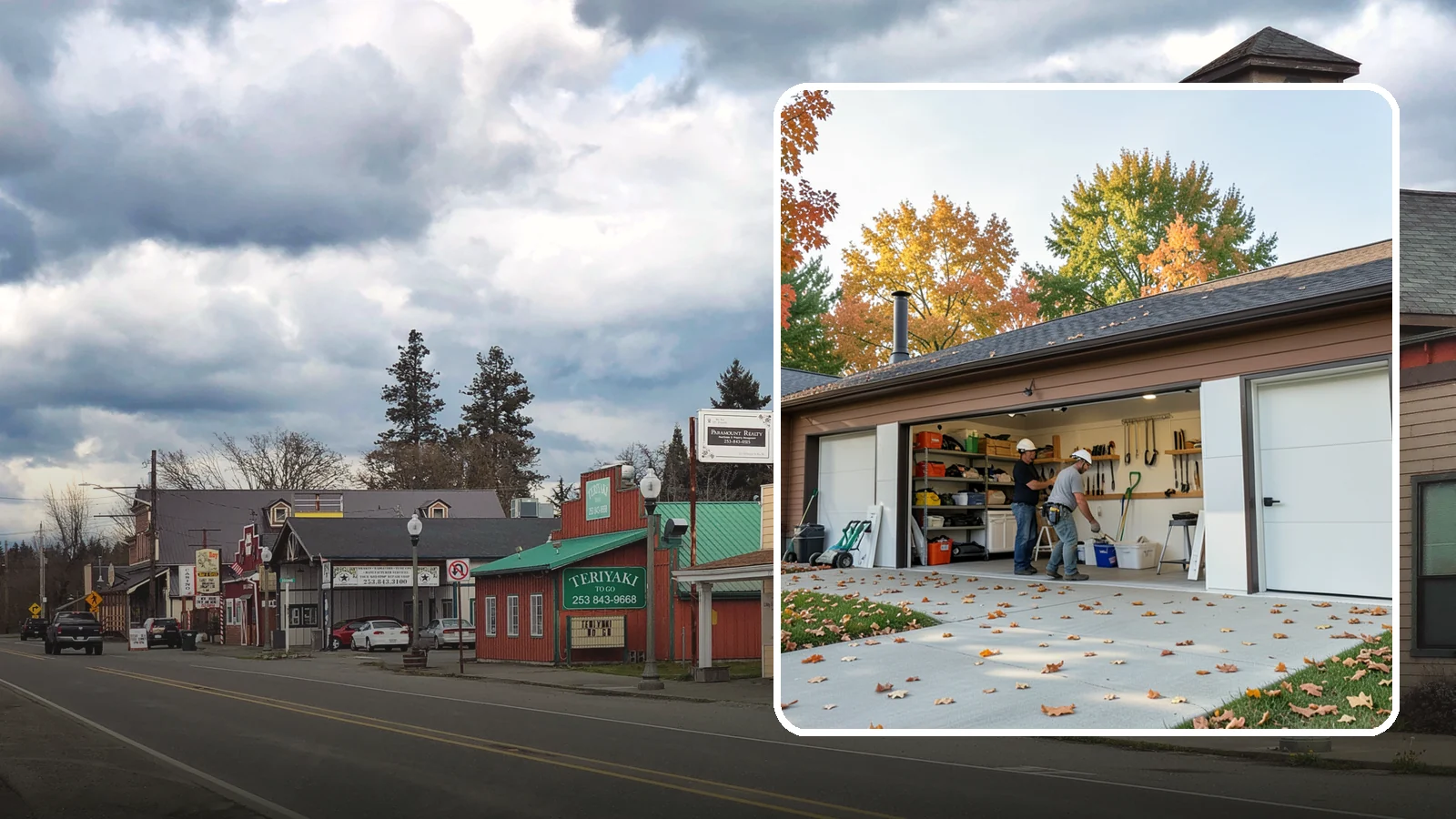 Garage Remodeling in Roy, Pierce County, WA - A full garage makeover that turns an underused Western Washington storage space into a clean, functional room built to handle...