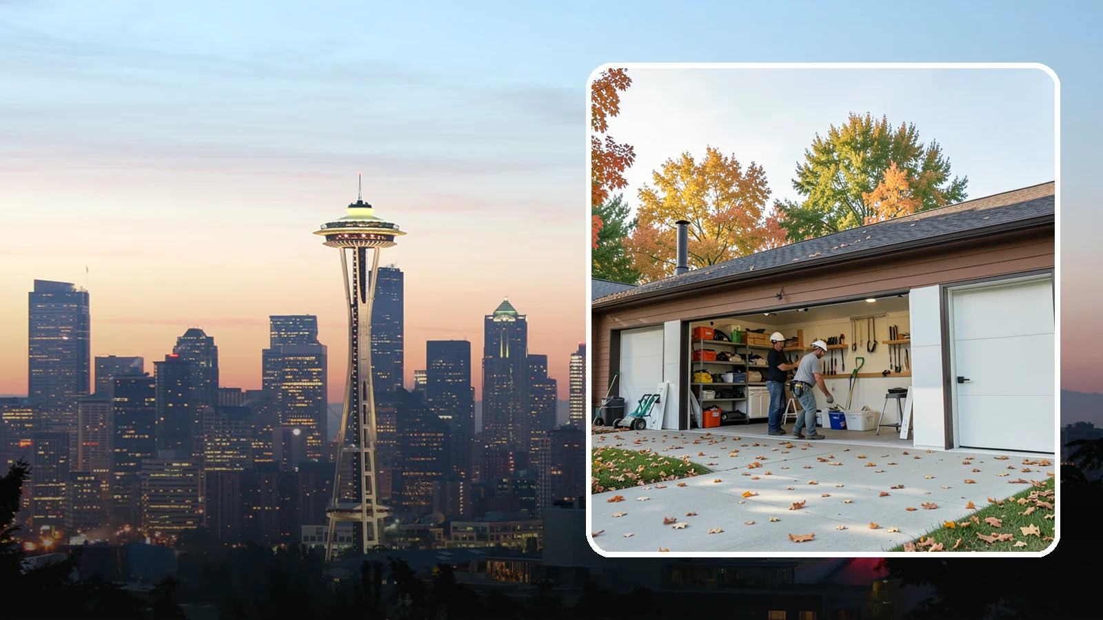 Garage Remodeling in Seattle, King County, WA - A full garage makeover that turns an underused Western Washington storage space into a clean, functional room built to handle...