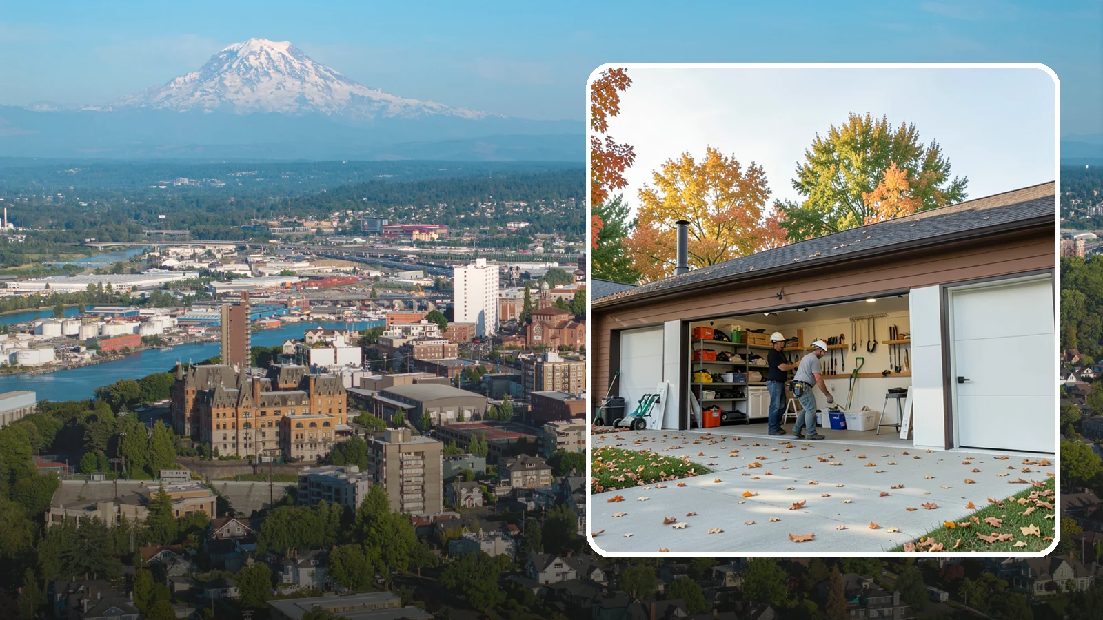 Garage Remodeling in Tacoma, Pierce County, WA - A full garage makeover that turns an underused Western Washington storage space into a clean, functional room built to handle...