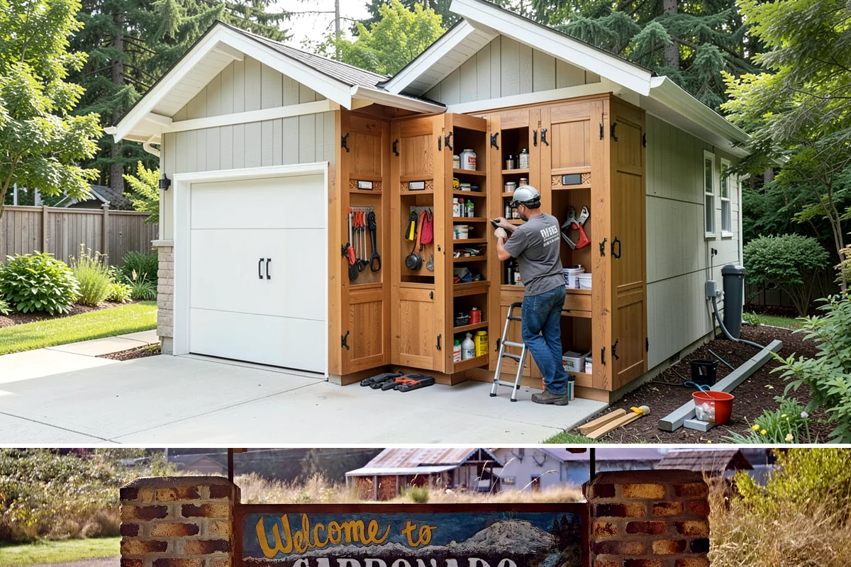 Garage Shelving in Carbonado, Pierce County, WA - Shelving can be added any month, with early fall a popular time to organize before winter gear and holiday storage pile up.
