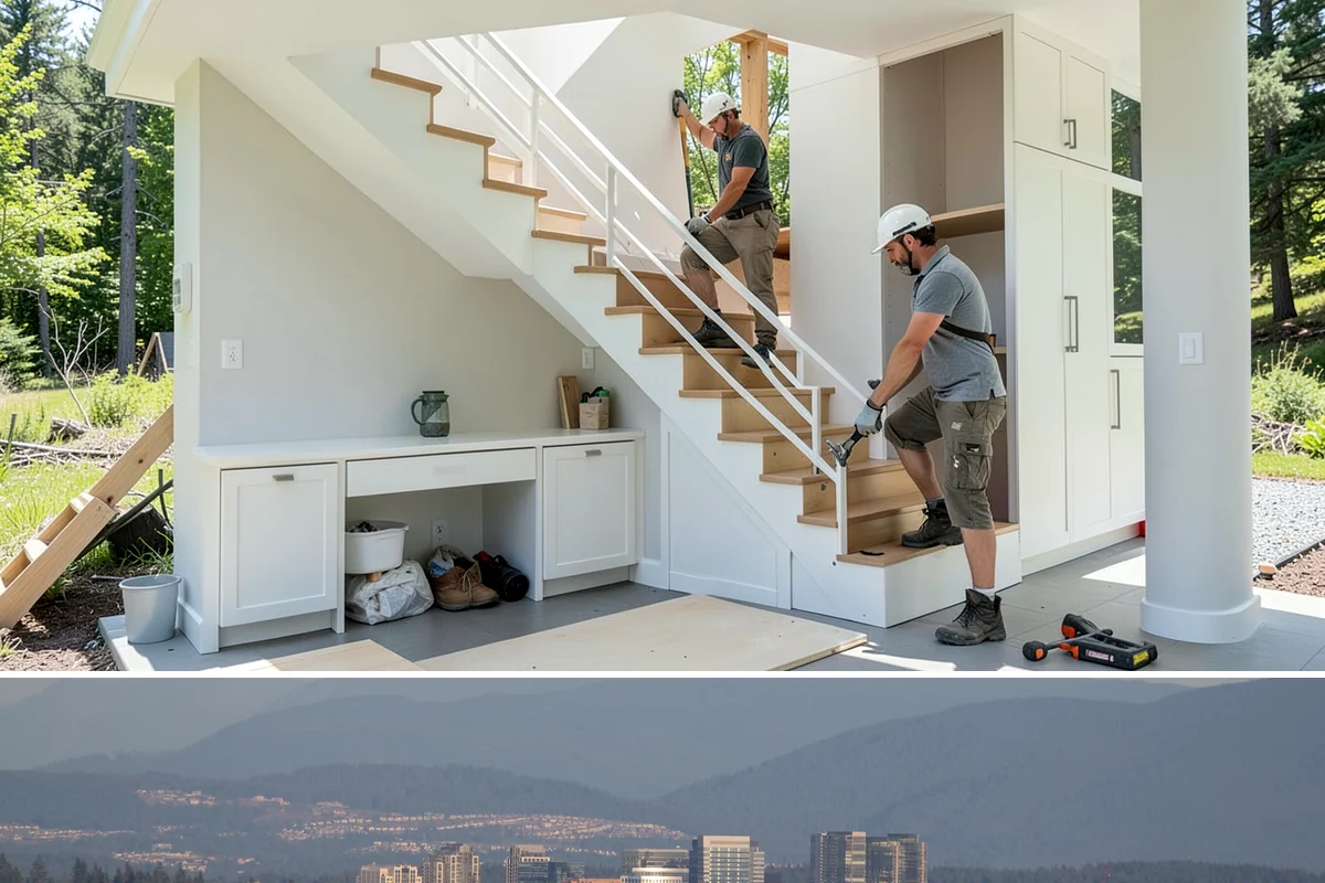 Garage Shelving in Medina, King County, WA - Shelving can be added any month, with early fall a popular time to organize before winter gear and holiday storage pile up.