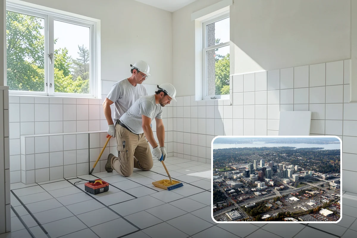 Garage Storage System in Bellevue, King County, WA - Clears clutter from the garage floor