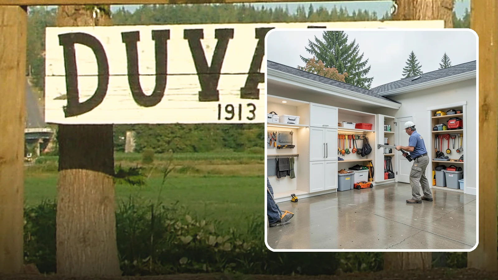 Garage Storage System in Duvall, King County, WA - Designing and installing organized storage systems that free up floor space and keep gear off damp concrete.