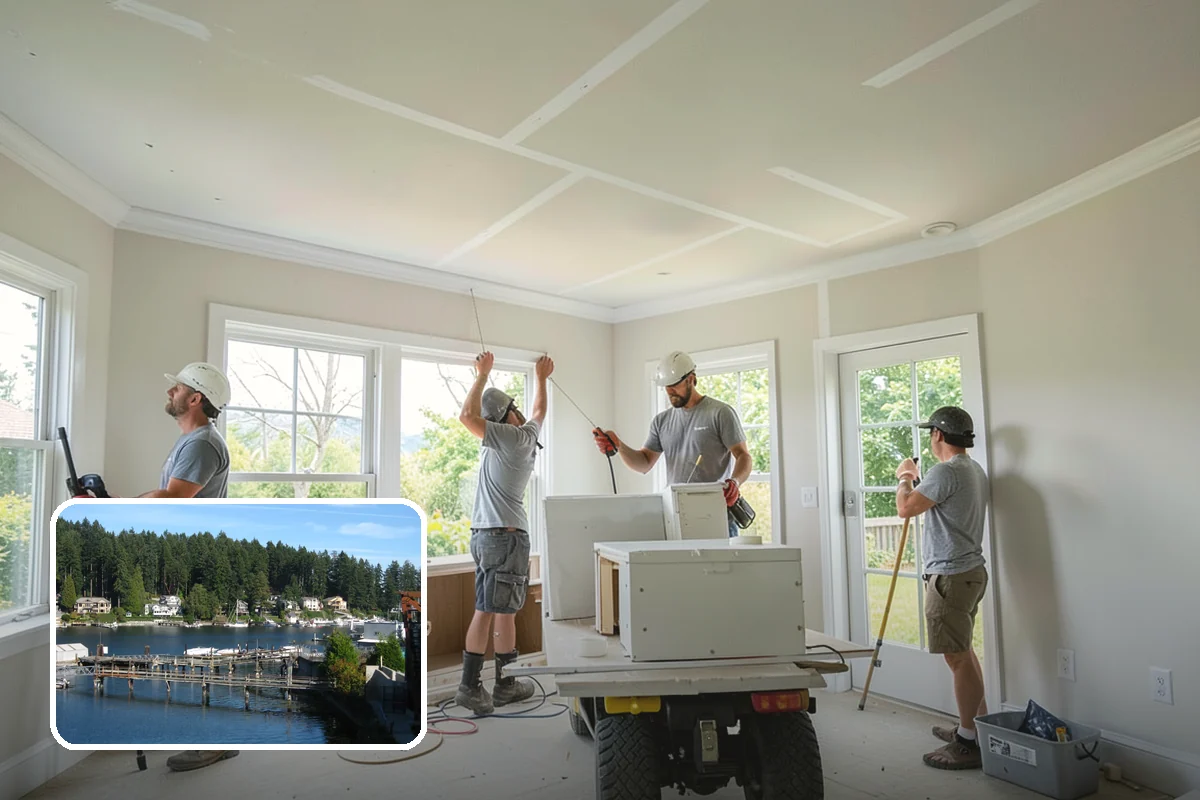 Garage Storage System in Gig Harbor, Pierce County, WA - Clears clutter from the garage floor