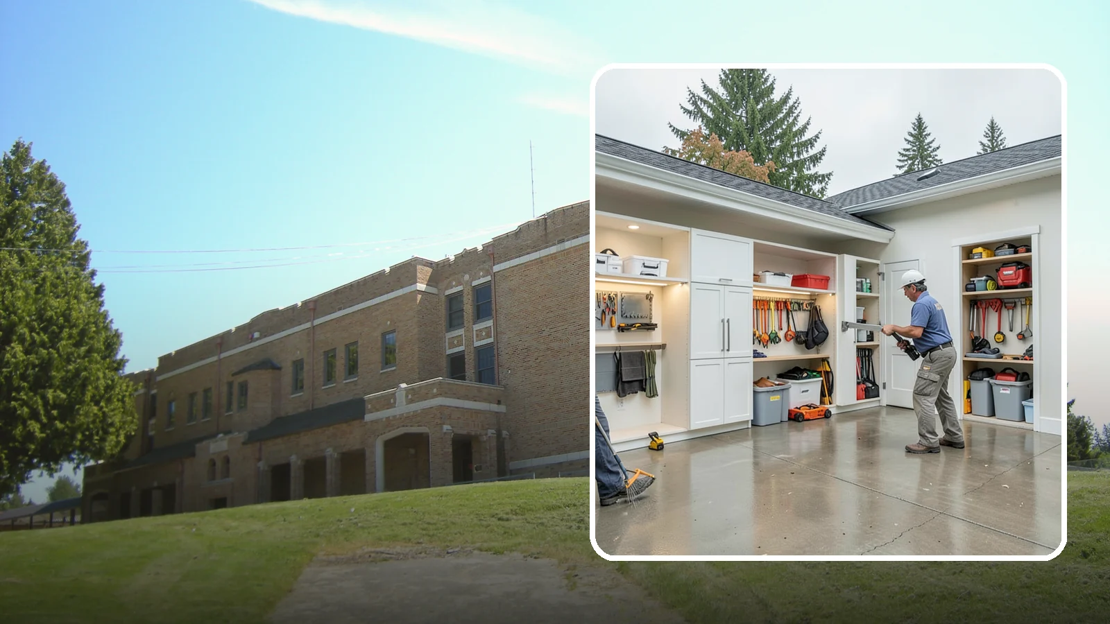 Garage Storage System in Maple Valley, King County, WA - Designing and installing organized storage systems that free up floor space and keep gear off damp concrete.