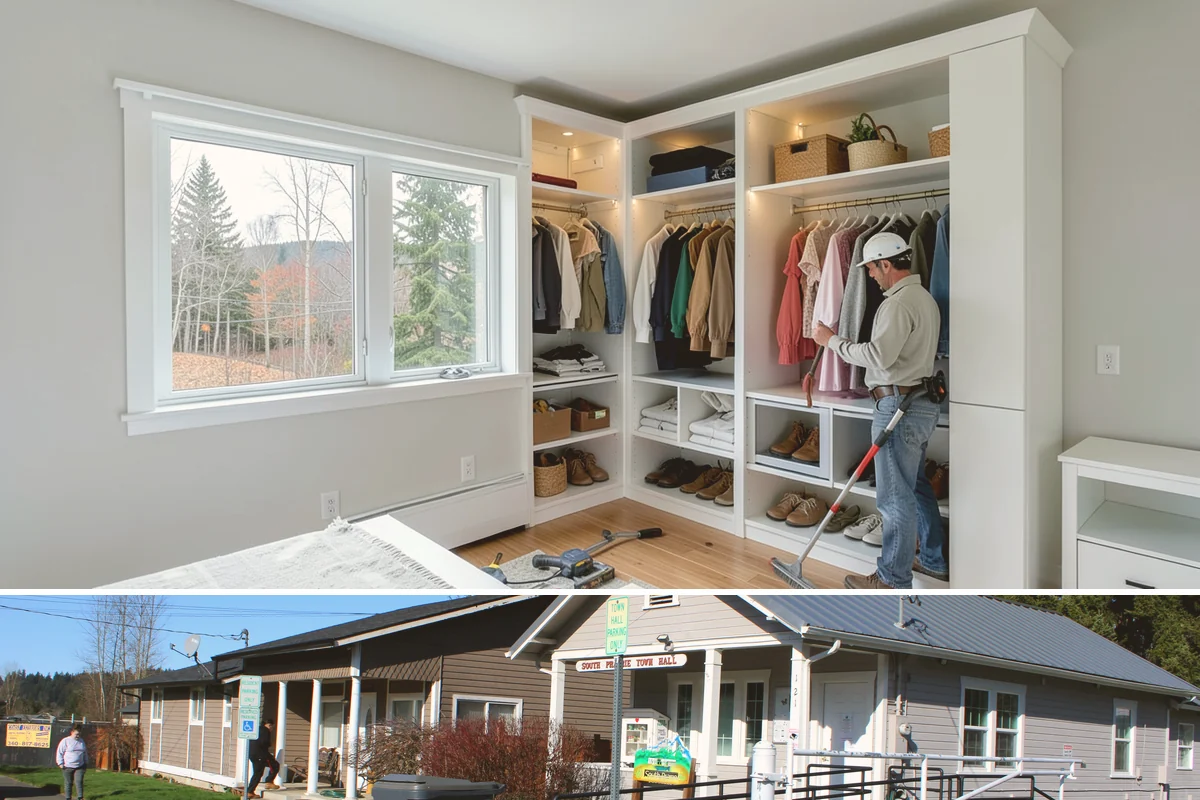 Garage Storage System in South Prairie, Pierce County, WA - Storage installs happen any time of year, and many homeowners tackle it in fall to stow patio and yard gear before the rains set...