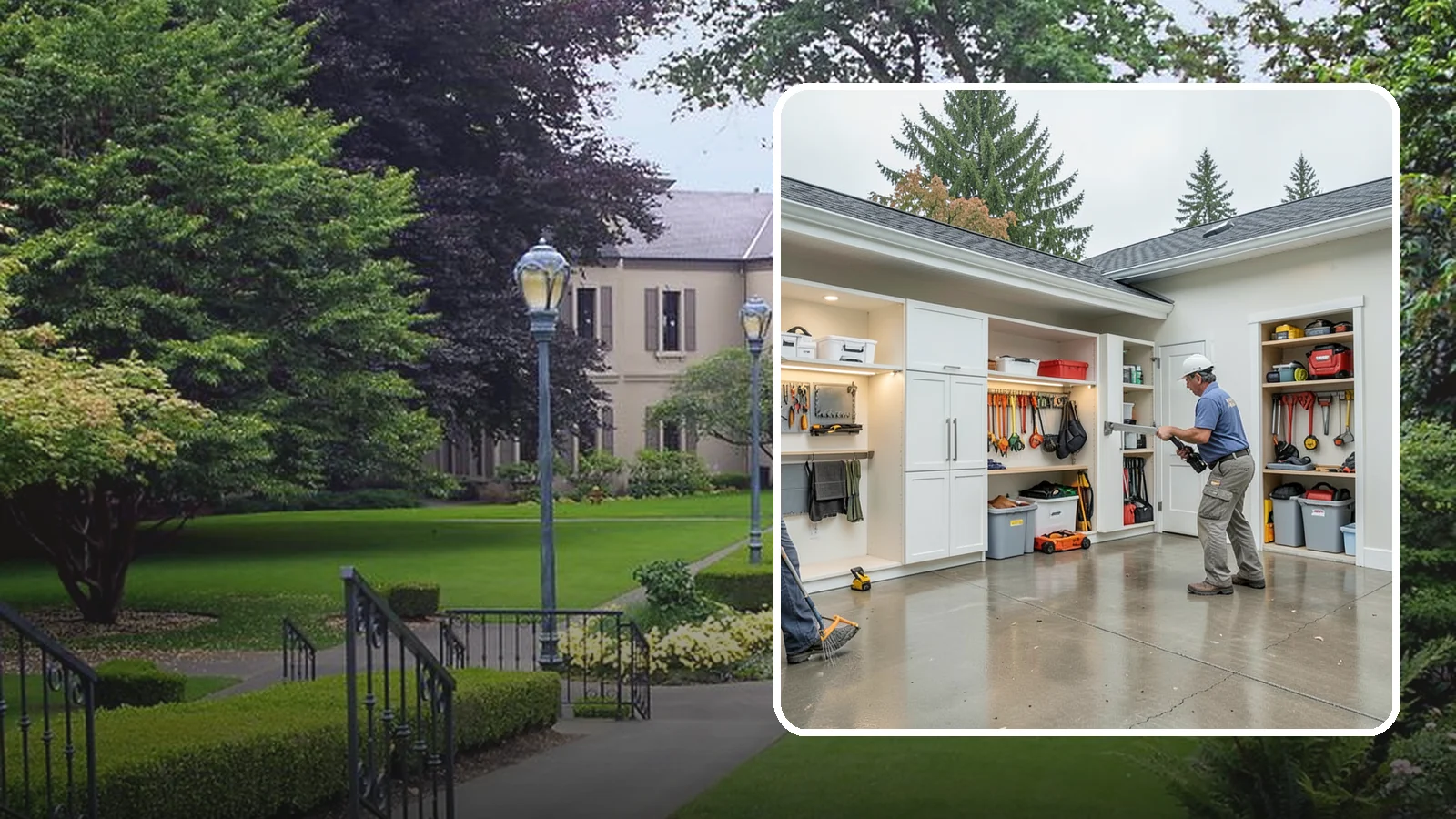 Garage Storage System in Woodinville, King County, WA - Designing and installing organized storage systems that free up floor space and keep gear off damp concrete.