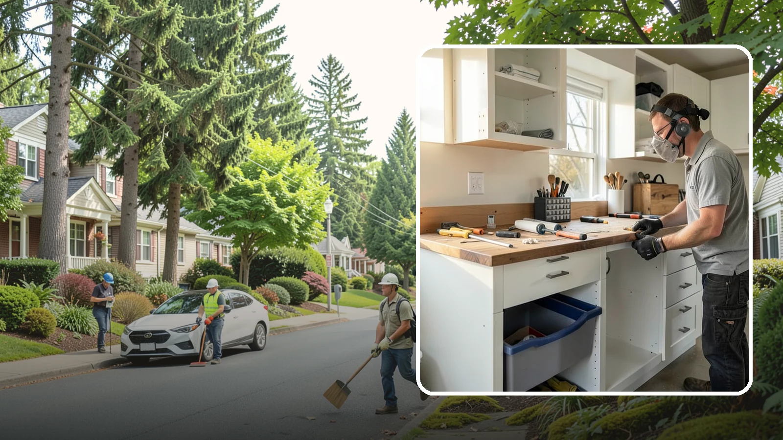 Garage Workbench Installation in Beaux Arts Village, King County, WA - Building a solid, well-lit workbench tailored to your projects and available garage space.