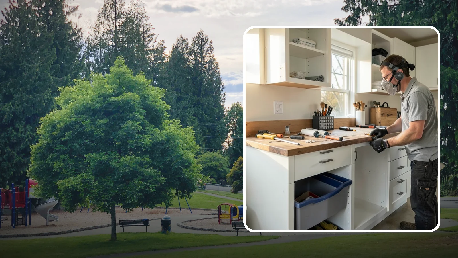 Garage Workbench Installation in Bonney Lake, Pierce County, WA - Building a solid, well-lit workbench tailored to your projects and available garage space.