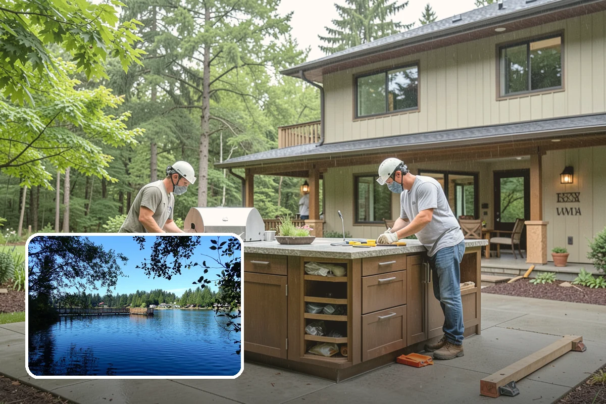 Garage Workbench Installation in Federal Way, King County, WA - Creates a dedicated project workspace