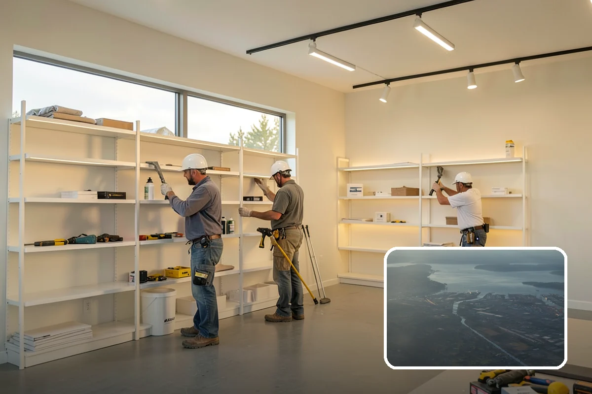 Garage Workbench Installation in Fife, Pierce County, WA - Creates a dedicated project workspace