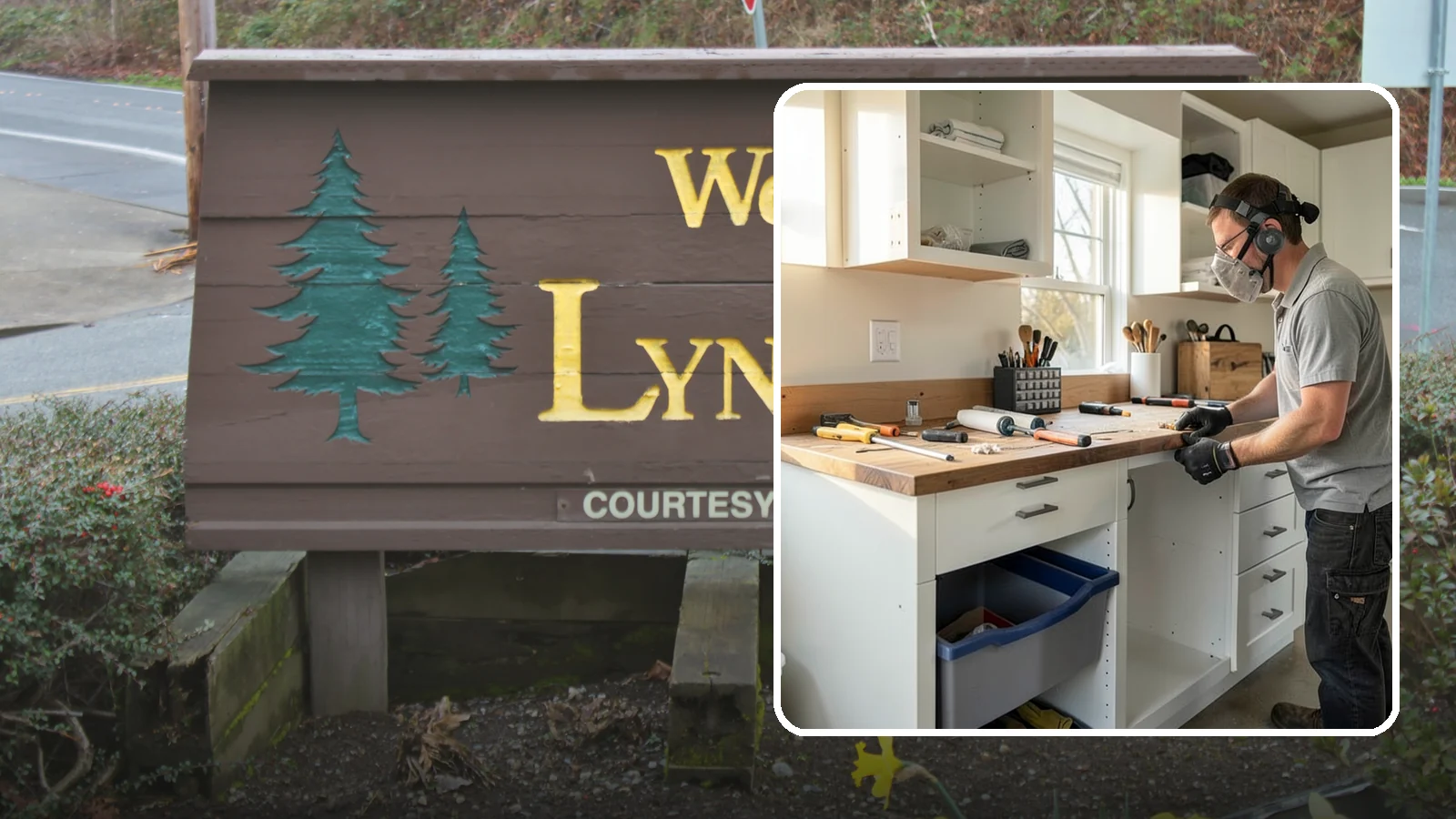 Garage Workbench Installation in Lynnwood, Snohomish County, WA - Building a solid, well-lit workbench tailored to your projects and available garage space.