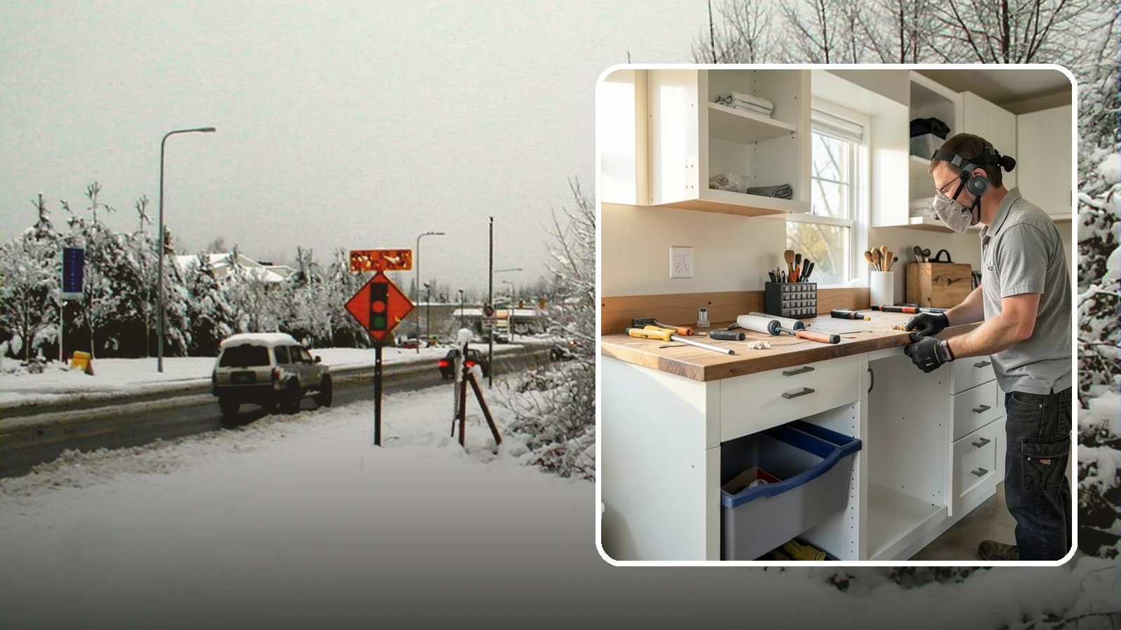 Garage Workbench Installation in Newcastle, King County, WA - Building a solid, well-lit workbench tailored to your projects and available garage space.