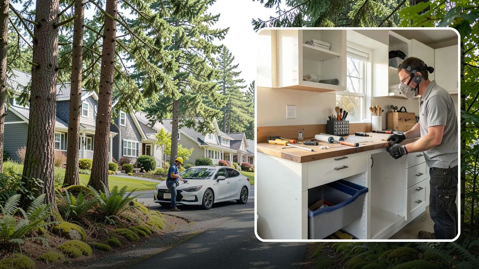 Garage Workbench Installation in Normandy Park, King County, WA - Building a solid, well-lit workbench tailored to your projects and available garage space.