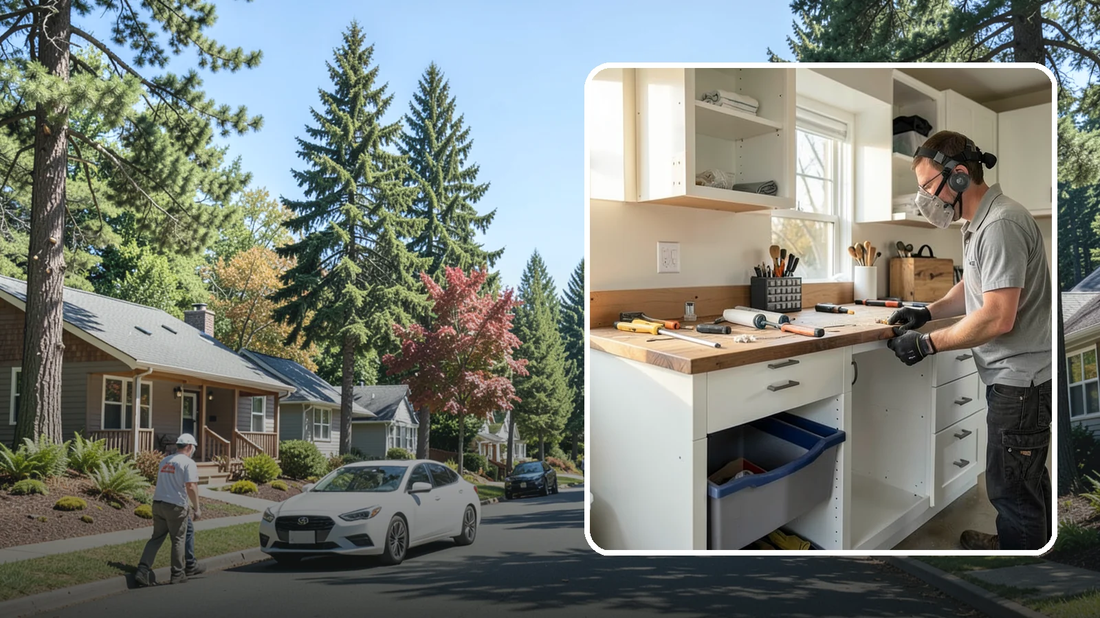 Garage Workbench Installation in Orting, Pierce County, WA - Building a solid, well-lit workbench tailored to your projects and available garage space.