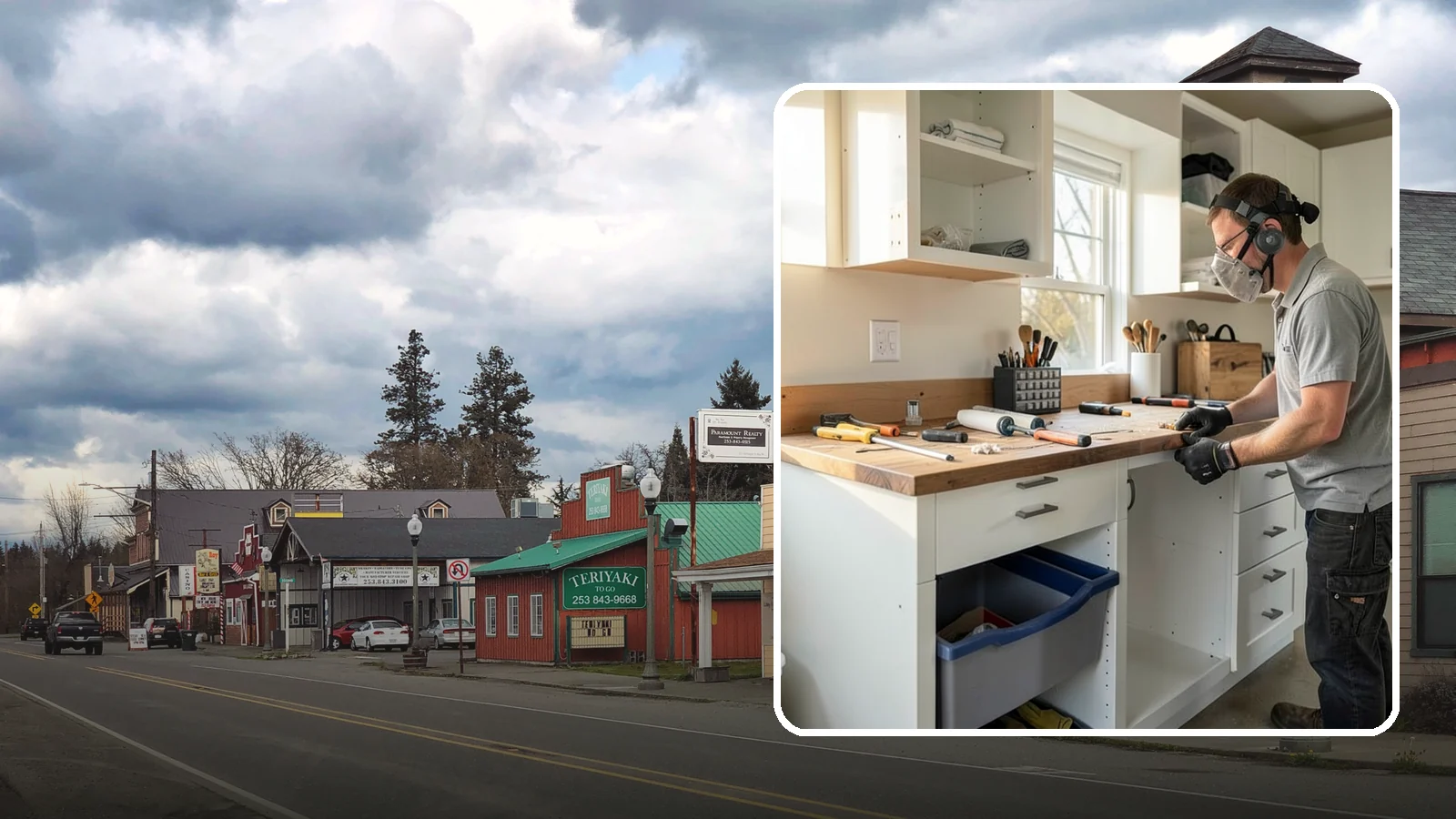 Garage Workbench Installation in Roy, Pierce County, WA - Building a solid, well-lit workbench tailored to your projects and available garage space.