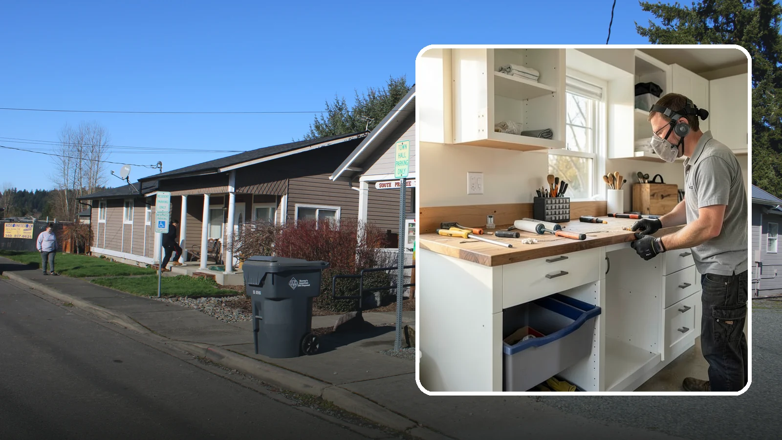 Garage Workbench Installation in South Prairie, Pierce County, WA - Building a solid, well-lit workbench tailored to your projects and available garage space.