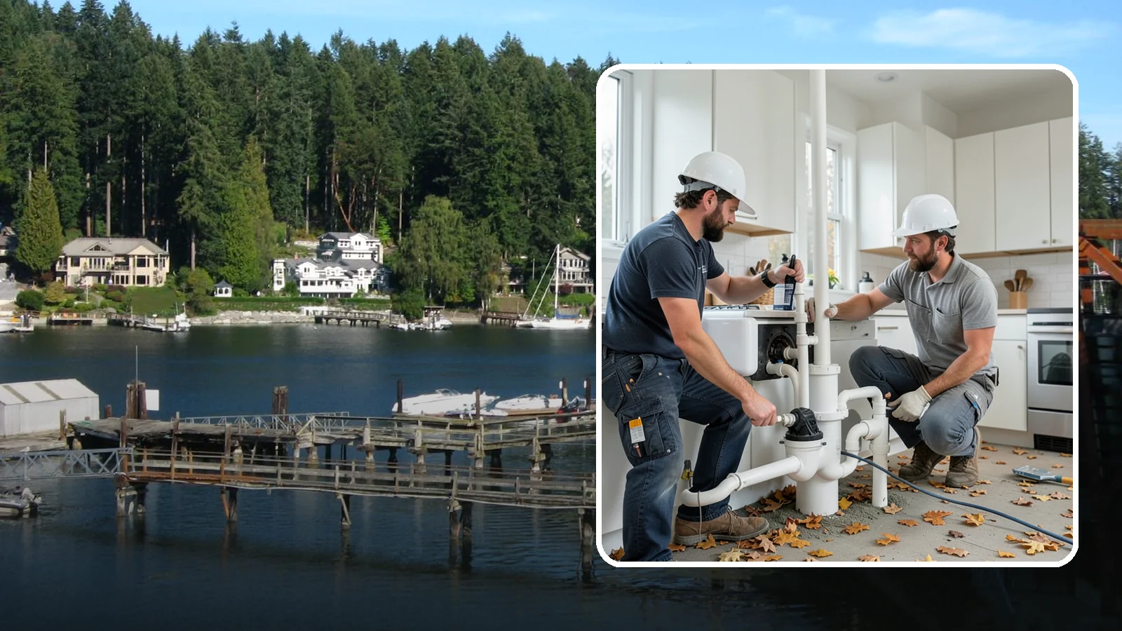 Garbage Disposal Installation in Gig Harbor, Pierce County, WA - Installing or replacing an under-sink garbage disposal with proper mounting, wiring, and drain connections.