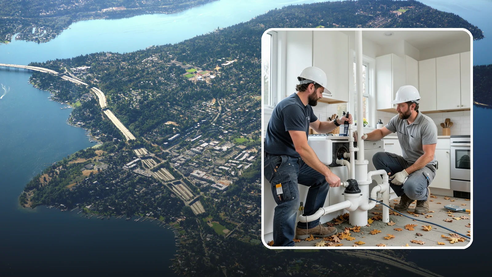 Garbage Disposal Installation in Mercer Island, King County, WA - Installing or replacing an under-sink garbage disposal with proper mounting, wiring, and drain connections.