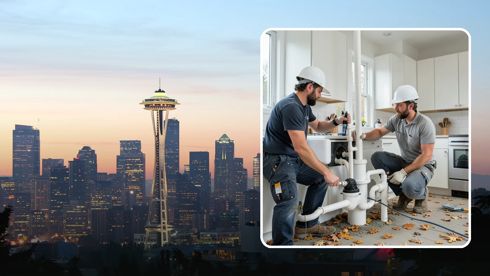 Garbage Disposal Installation in Seattle, King County, WA - Installing or replacing an under-sink garbage disposal with proper mounting, wiring, and drain connections.