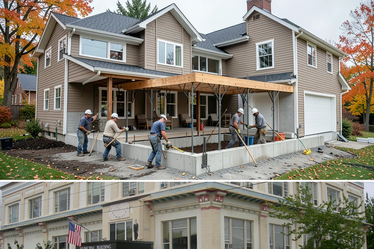 Garden Window Installation in Anacortes, Skagit County, WA - Garden window installs are best done in drier weather since the wall opening is temporarily extended outward.
