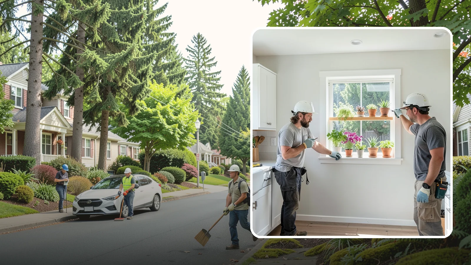Garden Window Installation in Beaux Arts Village, King County, WA - Installing projecting garden windows that create a sunny shelf for herbs, plants, and kitchen greenery.