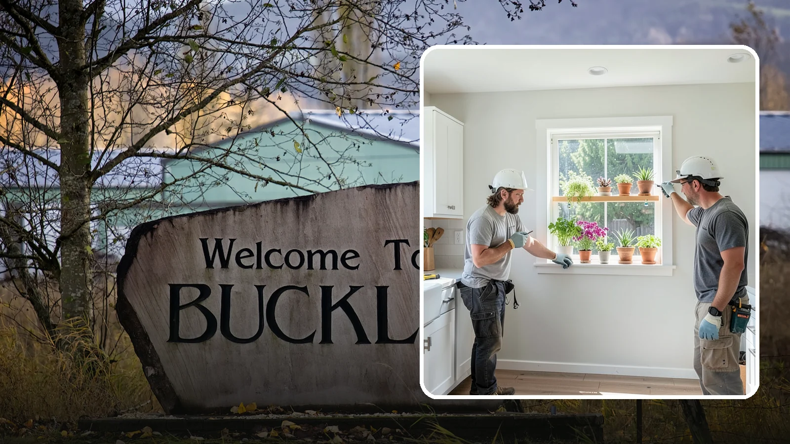 Garden Window Installation in Buckley, Pierce County, WA - Installing projecting garden windows that create a sunny shelf for herbs, plants, and kitchen greenery.