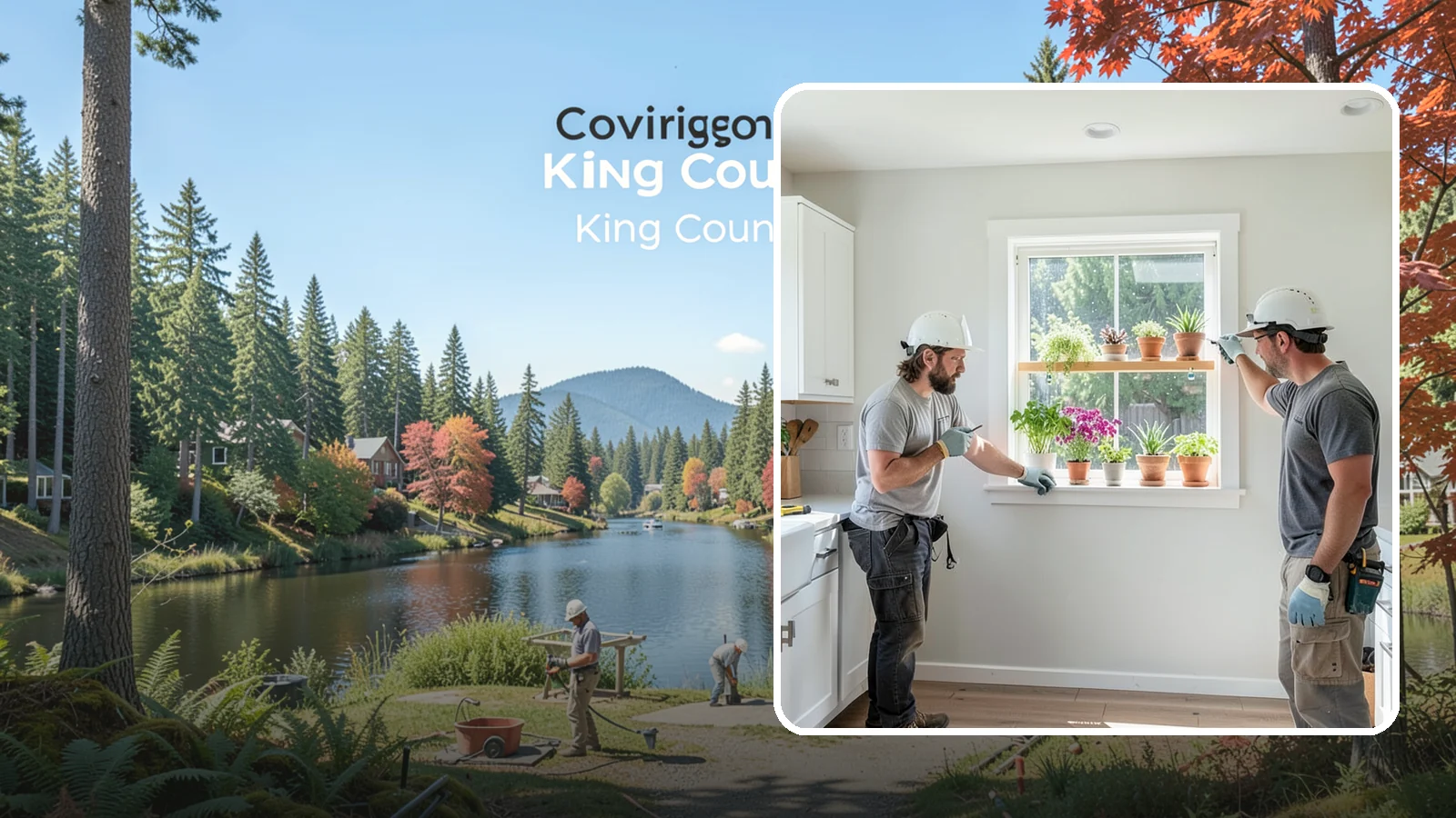 Garden Window Installation in Covington, King County, WA - Installing projecting garden windows that create a sunny shelf for herbs, plants, and kitchen greenery.