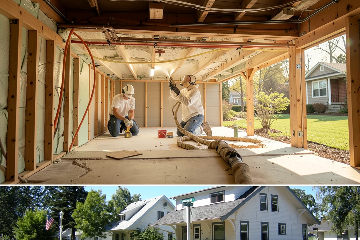 Garden Window Installation in DuPont, Pierce County, WA - Garden window installs are best done in drier weather since the wall opening is temporarily extended outward.