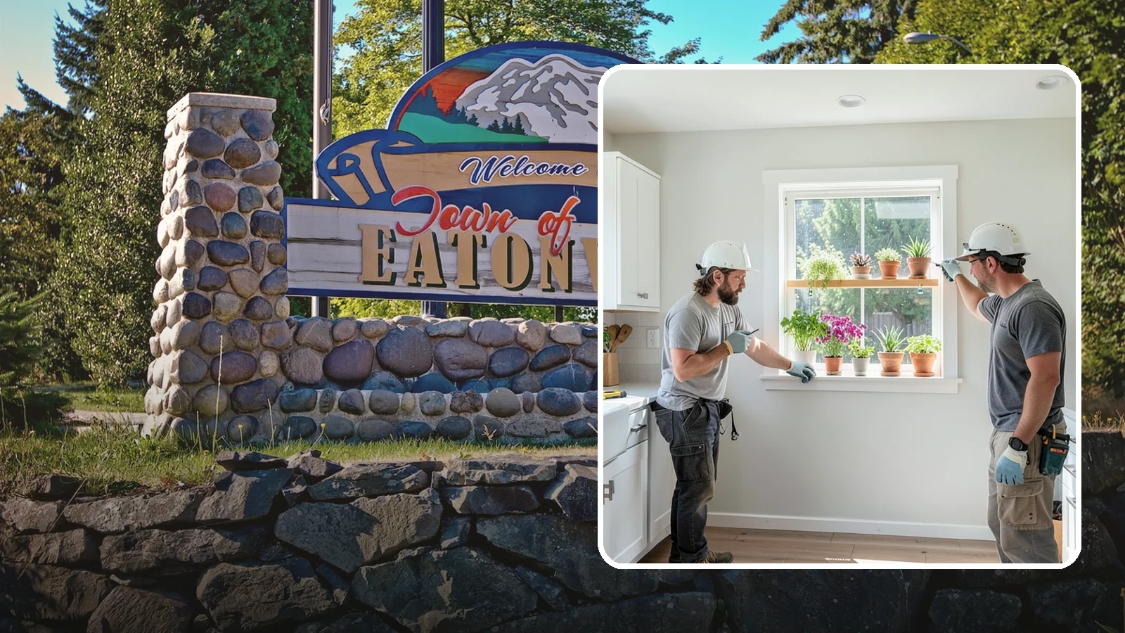 Garden Window Installation in Eatonville, Pierce County, WA - Installing projecting garden windows that create a sunny shelf for herbs, plants, and kitchen greenery.