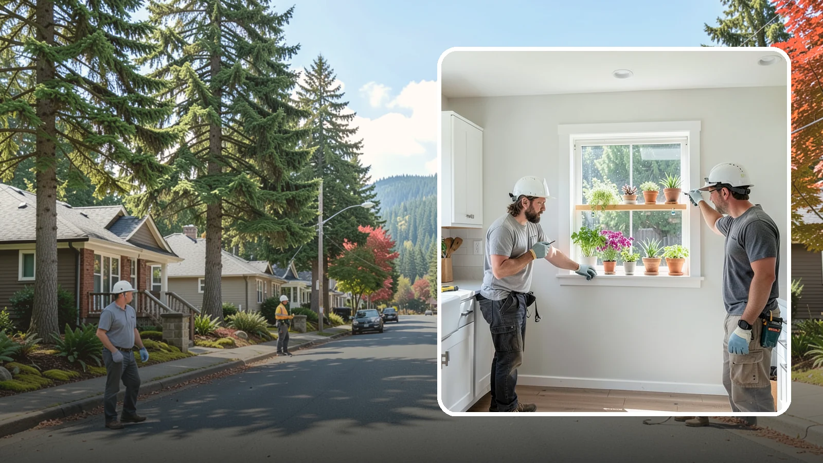 Garden Window Installation in Hunts Point, King County, WA - Installing projecting garden windows that create a sunny shelf for herbs, plants, and kitchen greenery.