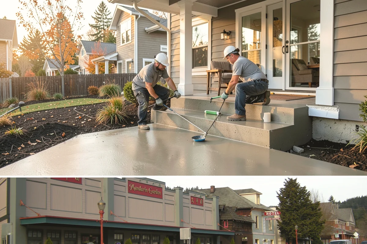 Garden Window Installation in Issaquah, King County, WA - Garden window installs are best done in drier weather since the wall opening is temporarily extended outward.