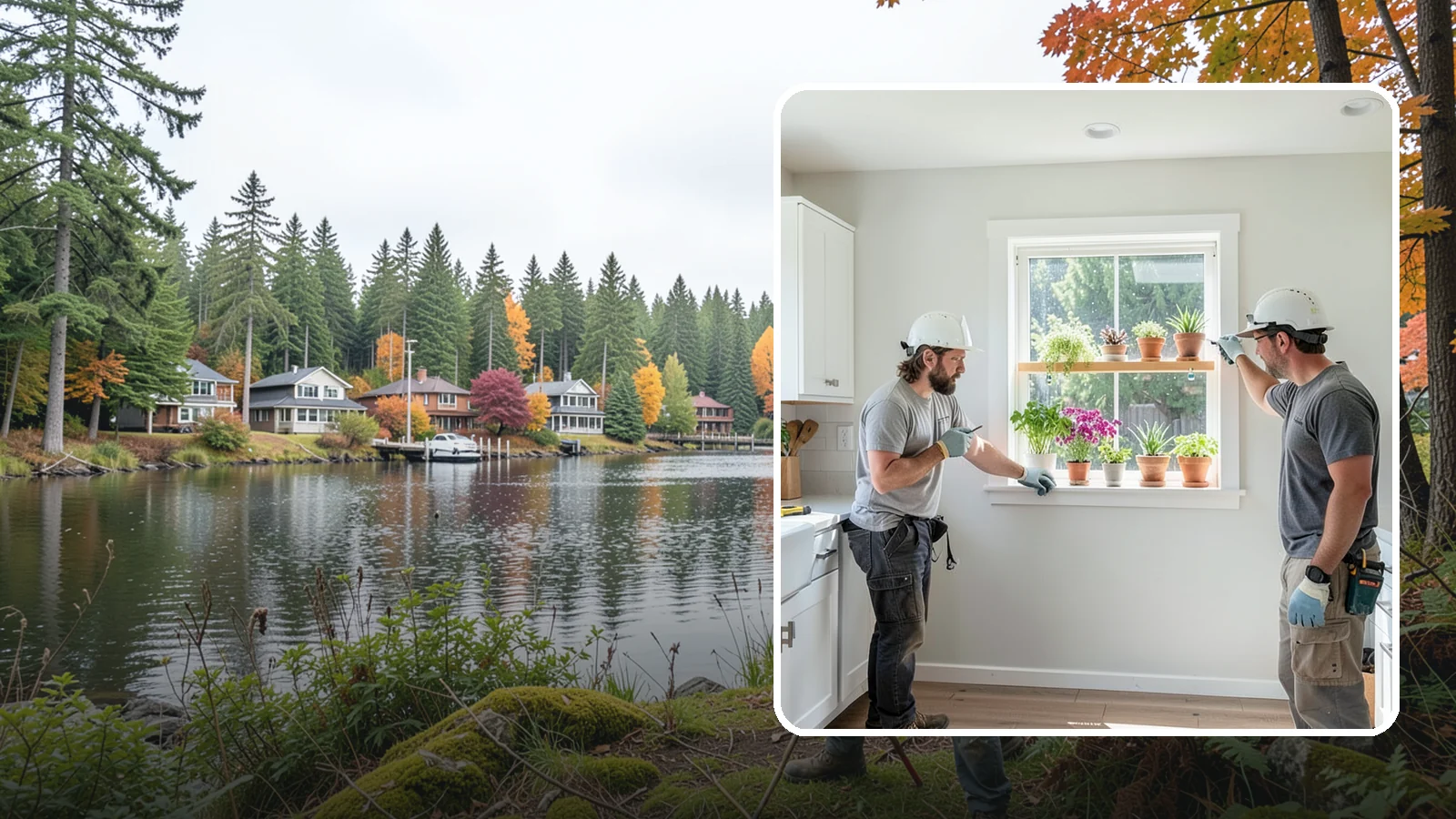 Garden Window Installation in La Conner, Skagit County, WA - Installing projecting garden windows that create a sunny shelf for herbs, plants, and kitchen greenery.