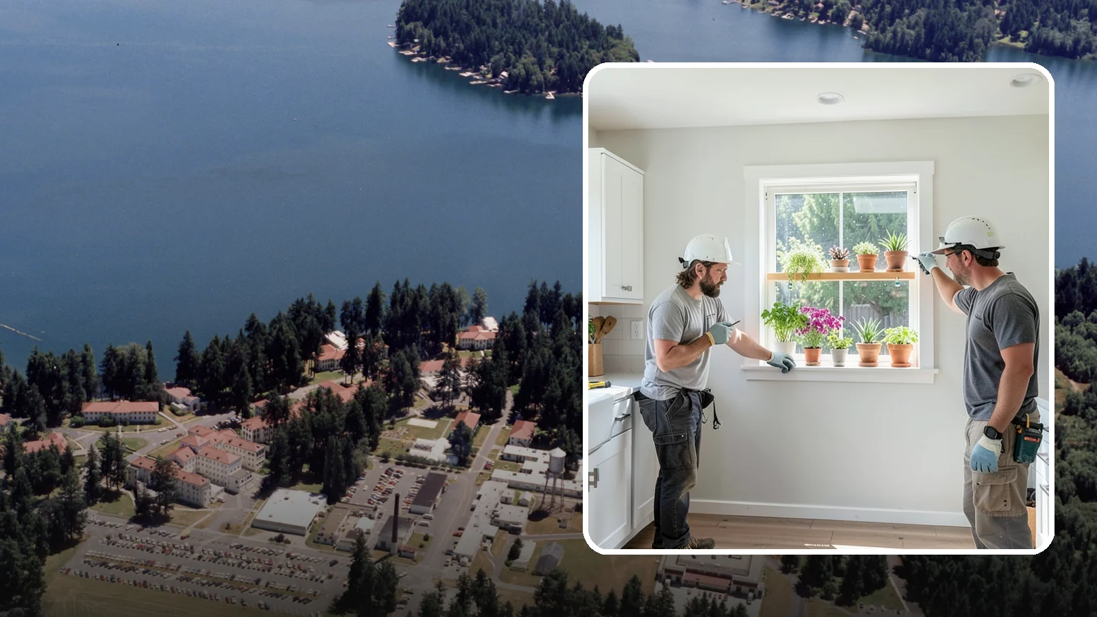Garden Window Installation in Lakewood, Pierce County, WA - Installing projecting garden windows that create a sunny shelf for herbs, plants, and kitchen greenery.