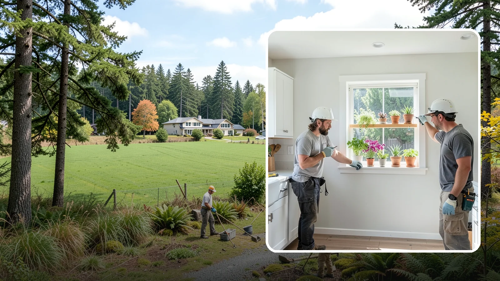 Garden Window Installation in Lyman, Skagit County, WA - Installing projecting garden windows that create a sunny shelf for herbs, plants, and kitchen greenery.