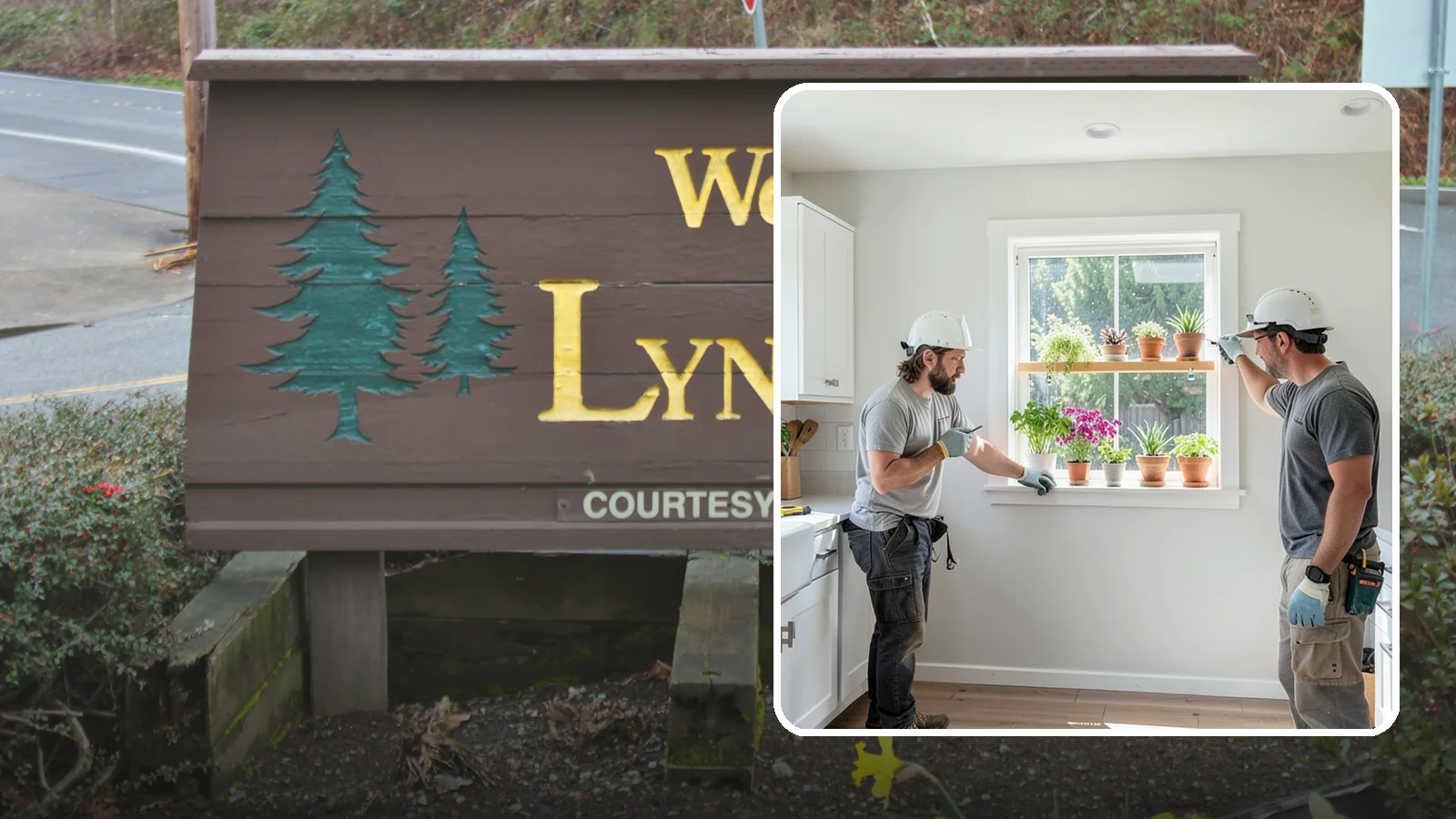 Garden Window Installation in Lynnwood, Snohomish County, WA - Installing projecting garden windows that create a sunny shelf for herbs, plants, and kitchen greenery.